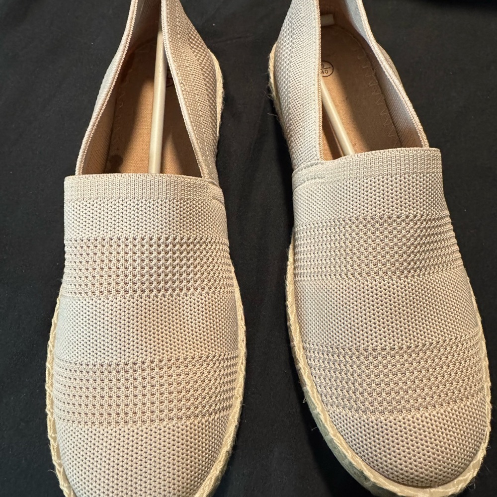 Beige Slip-On Loafers